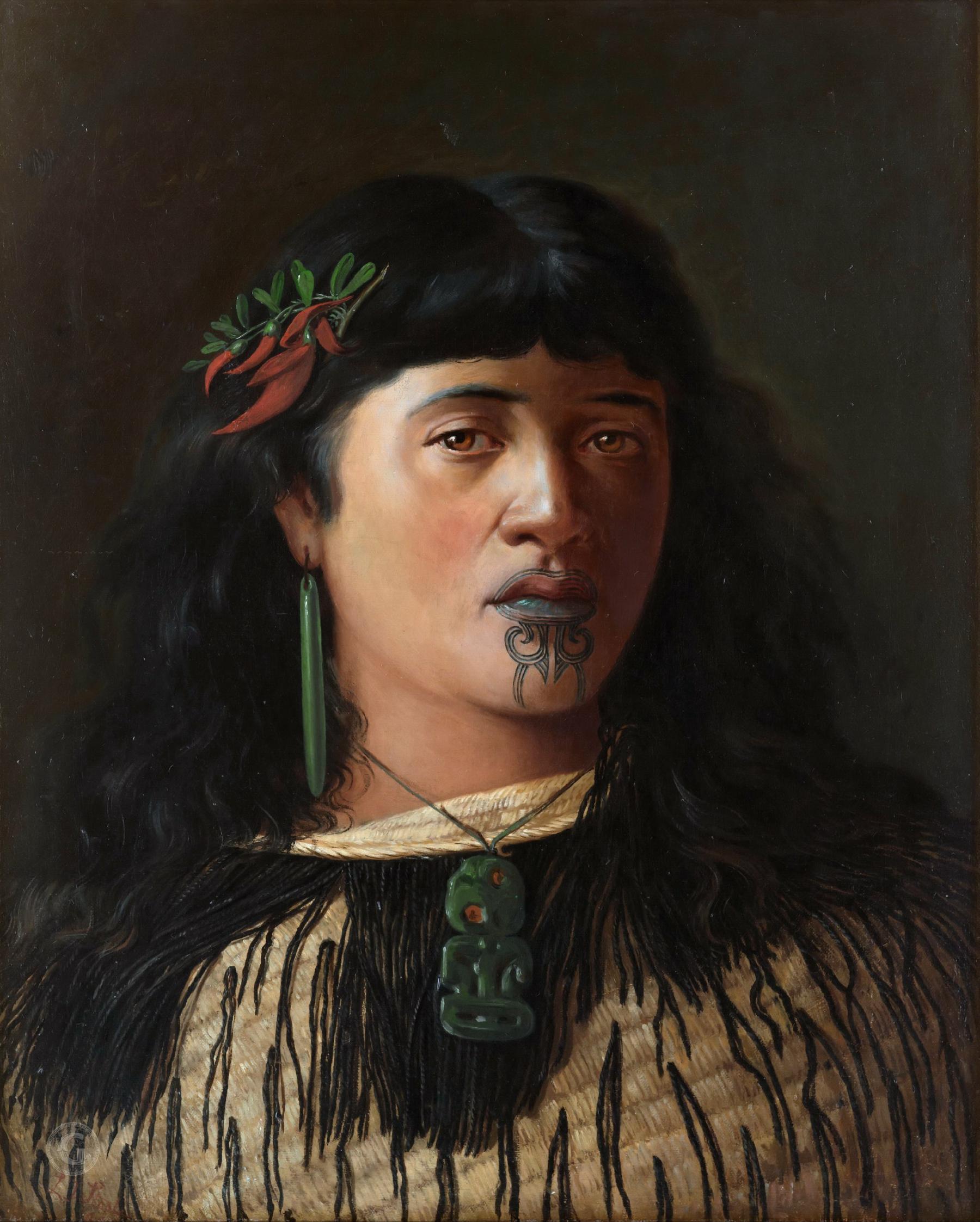 portret-divchini-z-moko-z-plemeni-maori-luyis-dzhon-stil-1891